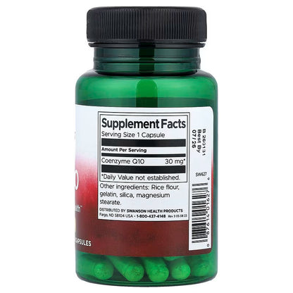 USA Supplements | Swanson, CoQ10, 30 mg, 60 Capsules ( Cardiovascular Health )