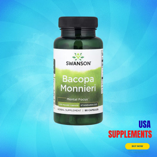 USA Supplements | Swanson, Bacopa Monnieri, 250 mg, 90 Capsules ( Supports Memory )