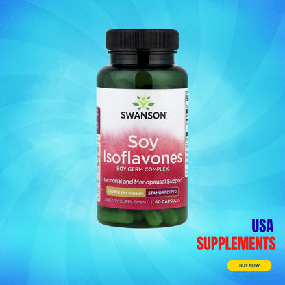 USA Supplements | Swanson, Soy Isoflavones ( Hormonal and Menopause Support )