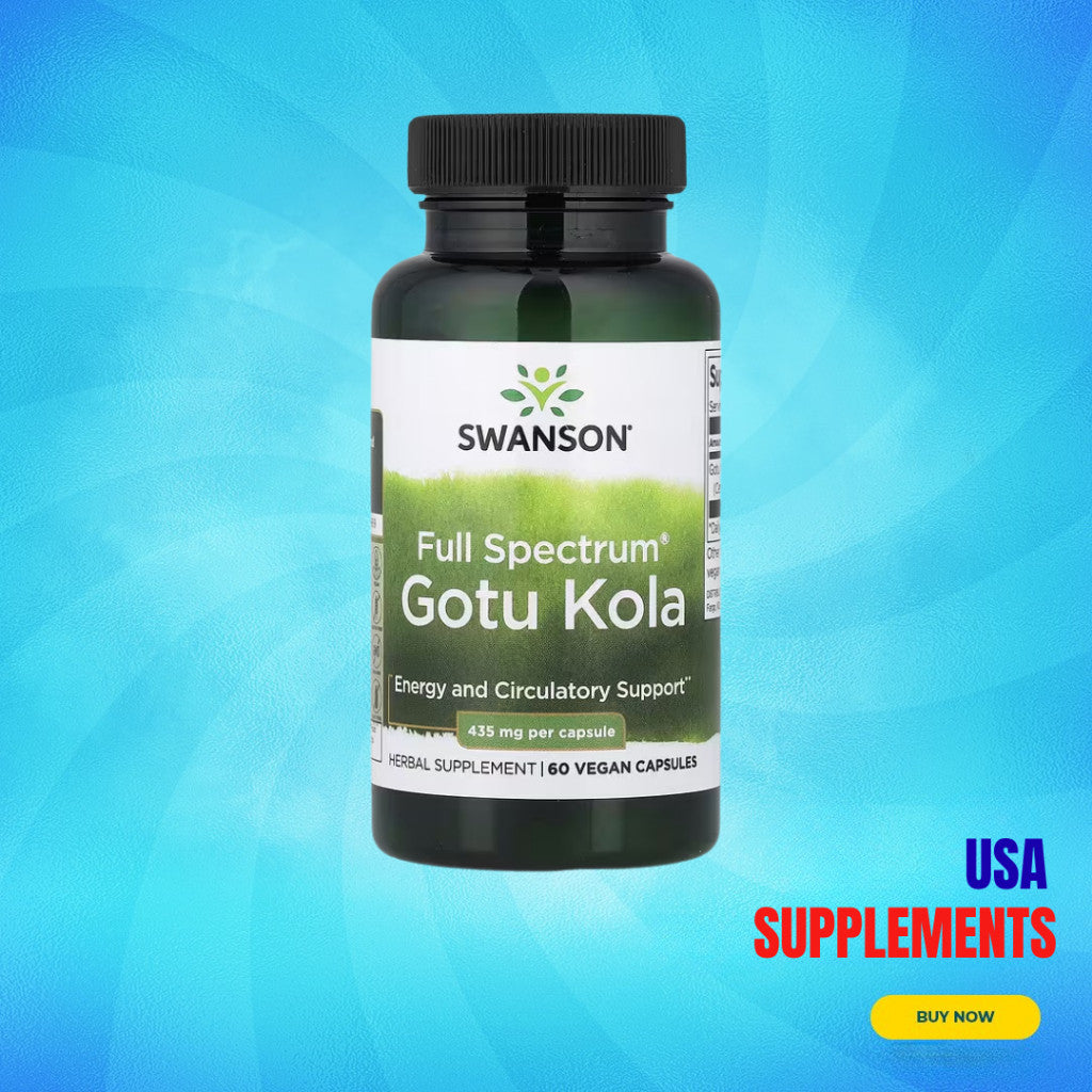 USA Supplements | Swanson, Full Spectrum® Gotu Kola ( Energy & Circulatory Support )