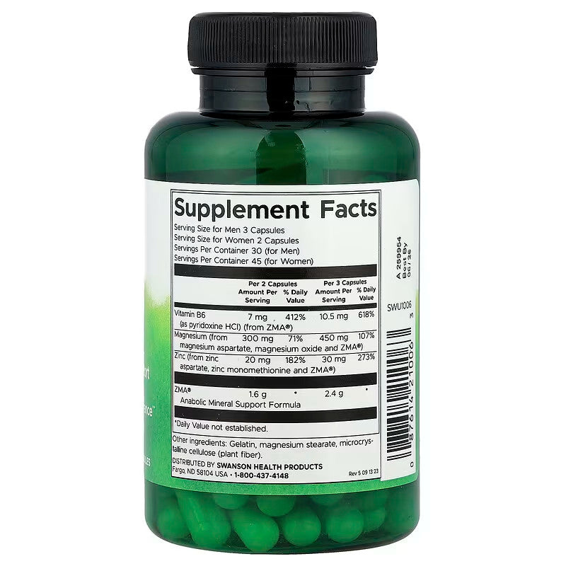 USA Supplements | Swanson, ZMA ( Muscle Strength and Endurance )