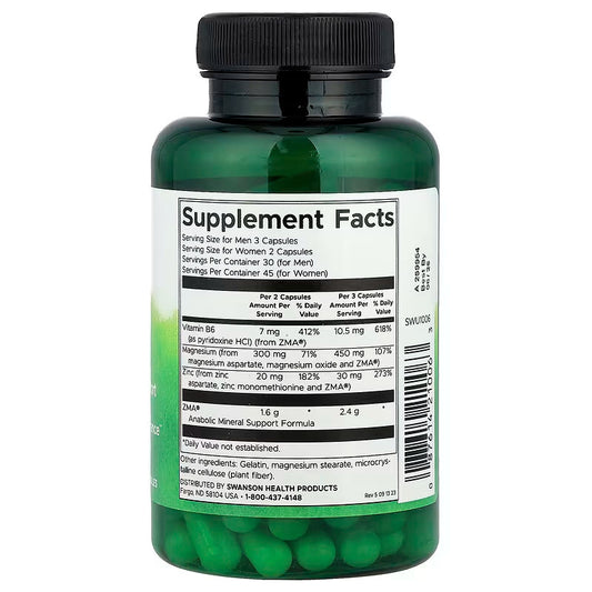 USA Supplements | Swanson, ZMA ( Muscle Strength and Endurance )