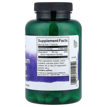 USA Supplements | Swanson, Magnesium Lactate ( Muscle and Bone Health )