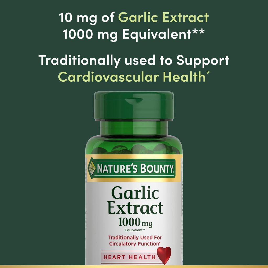USA Supplements | Nature's Bounty, Garlic Extract ( Heart Health )