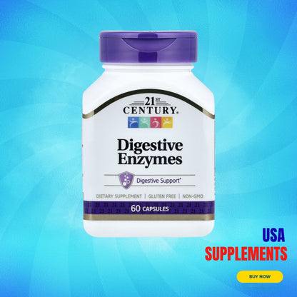 USA Supplements | 21st Century, Digestive Enzymes ( Digestive Support )