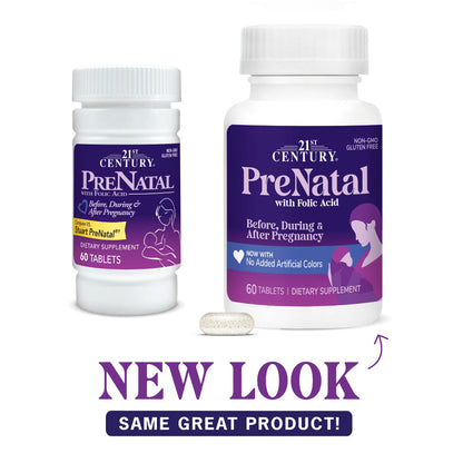 USA Supplements | 21st Century, PreNatal with Folic Acid ( Supports Healthy Fetal Growth )