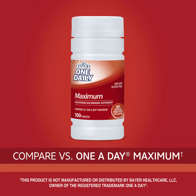 USA Supplements | 21st Century, One Daily, Maximum ( Supports Immune System Health )