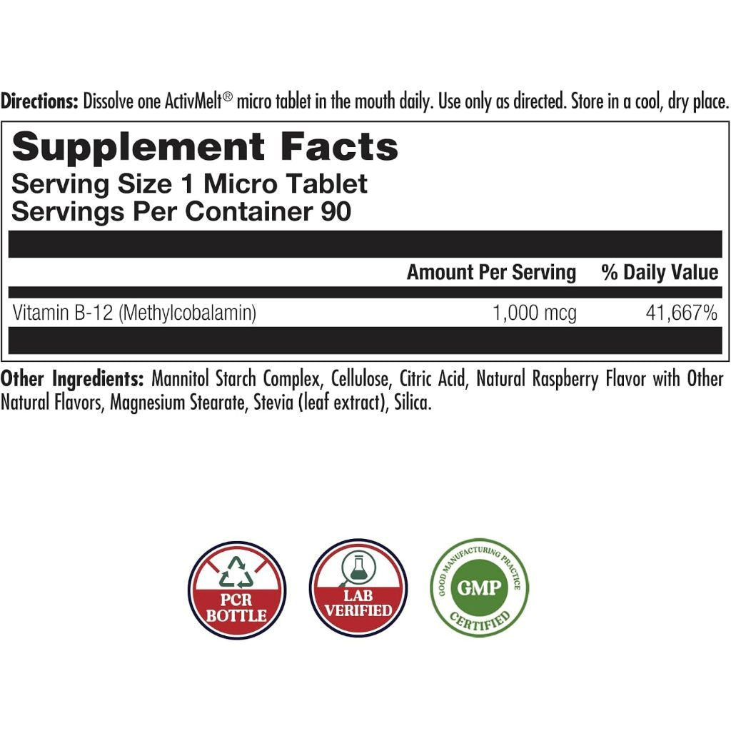 USA Supplements | KAL, B-12 Adenosylcobalamin, Strawberry ( Healthy Energy Support )