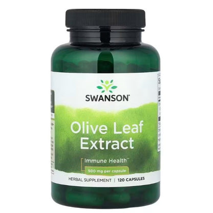 HealthilyYou | Swanson, Olive Leaf Extract , 500 mg , Capsules Immune Health Herbal Supplement