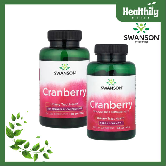 HealthilyYou | Swanson Cranberry & Cranberry, Whole Fruit Concentrate, Softgels Urinary Tract Health