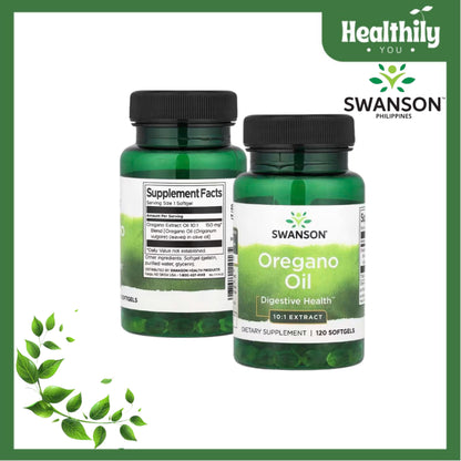 HealthilyYou | Swanson, Oregano Oil, 120 Softgels (150 mg per Softgel) Digestive Health