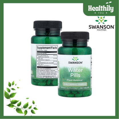 HealthilyYou | Swanson, Water Pills, 120 Tablets Helps Keep Water at a Healthy, Comfortable Level