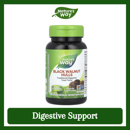 Nature's Way, Black Walnut Hulls ( Helps Soothe Digestive Tract & Supports Natural Detox Process )