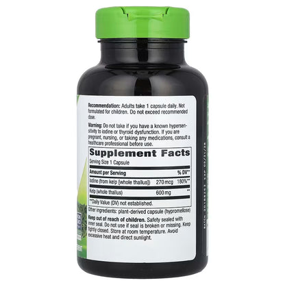 Nature's Way, Kelp, Whole Thallus ( Thyroid Support, Metabolic & Energy Support )