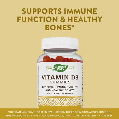 Nature's Way, Vitamin D3 Gummy ( Bone Health Support & Immune Function )
