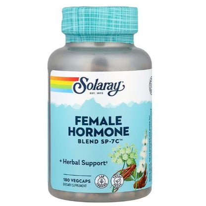 NaturalSolutions | Solaray, Female Hormone Blend SP-7C VegCaps Herbal Support  Dietary Supplement
