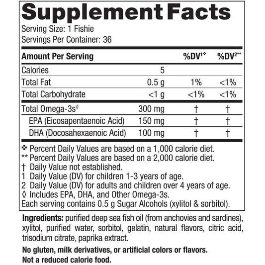 LittleSunshine | Nordic Naturals Daily Omega Kids Omega-3 Fishies, Fish Oil Supplement Brain Support