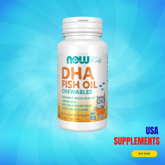USA Supplements | NOW Foods, Kid's DHA Fish Oil Chewables ( Brain & Cognitive Support )