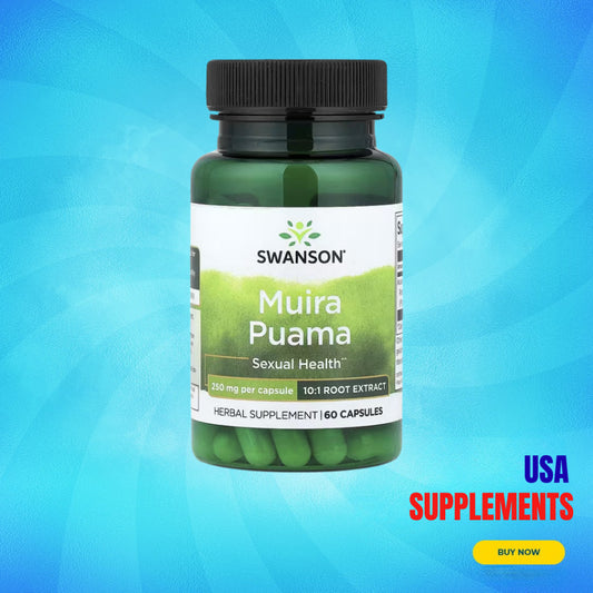 USA Supplements | Swanson, Muira Puama, 250 mg, 60 Capsules ( Cognitive & Mood Support )
