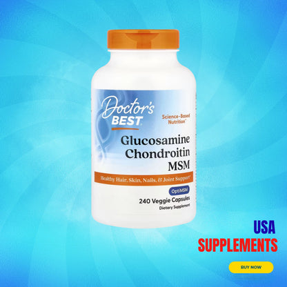 USA Supplements | Doctor's Best, Glucosamine Chondroitin MSM ( Joint Comfort & Mobility )