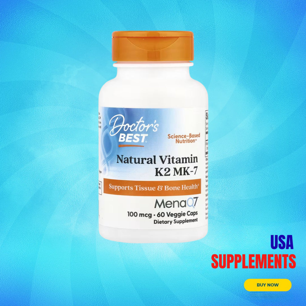 USA Supplements | Doctor's Best, Natural Vitamin K2 MK-7 ( Bone Health Support )
