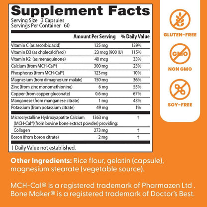 USA Supplements | Doctor's Best, Calcium Bone Maker® Complex ( Bone Strength & Density )