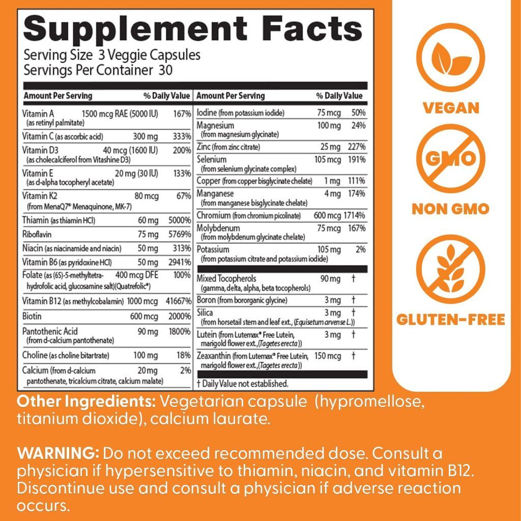USA Supplements | Doctor's Best, Multi-Vitamin Mineral Complex ( Energy & Metabolism )