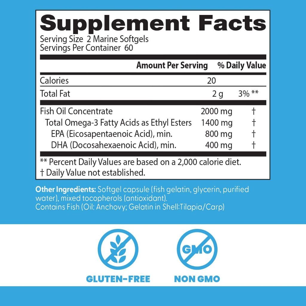USA Supplements | Doctor's Best, Purified & Clear Omega 3 Fish Oil ( Heart & Brain Support )
