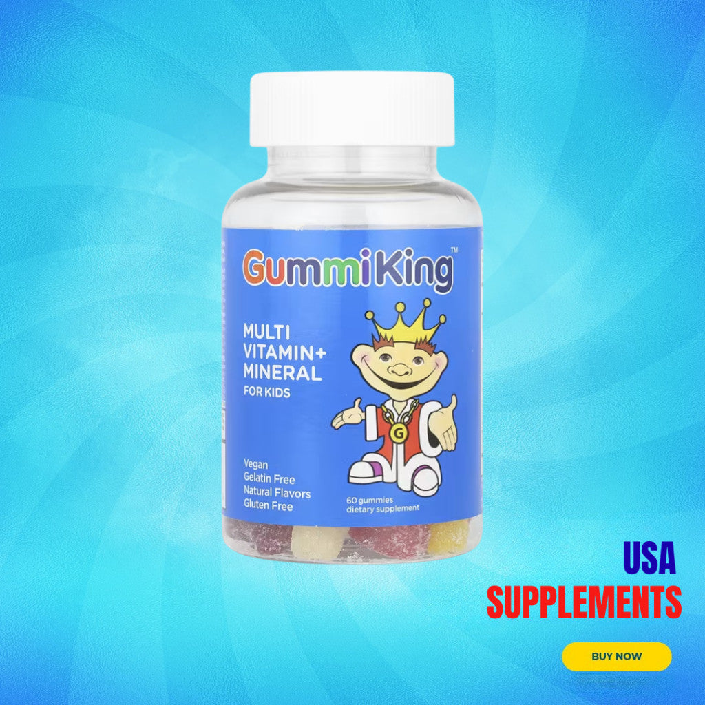 USA Supplements | GummiKing, Multi Vitamin + Mineral Gummies for Kids ( Supports Immune System )
