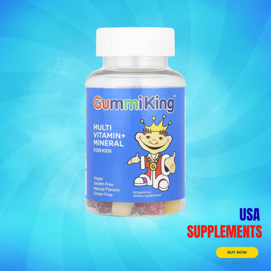 USA Supplements | GummiKing, Multi Vitamin + Mineral Gummies for Kids ( Supports Immune System )