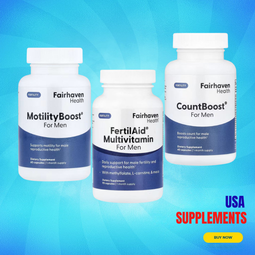 USA Supplements | Fairhaven Health, MotilityBoost, CountBoost & FertilAid ( Men's Health )