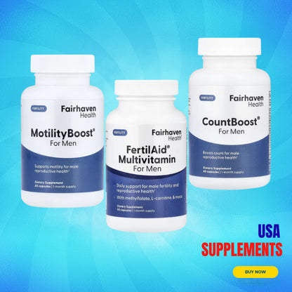 USA Supplements | Fairhaven Health, MotilityBoost, CountBoost & FertilAid ( Men's Health )