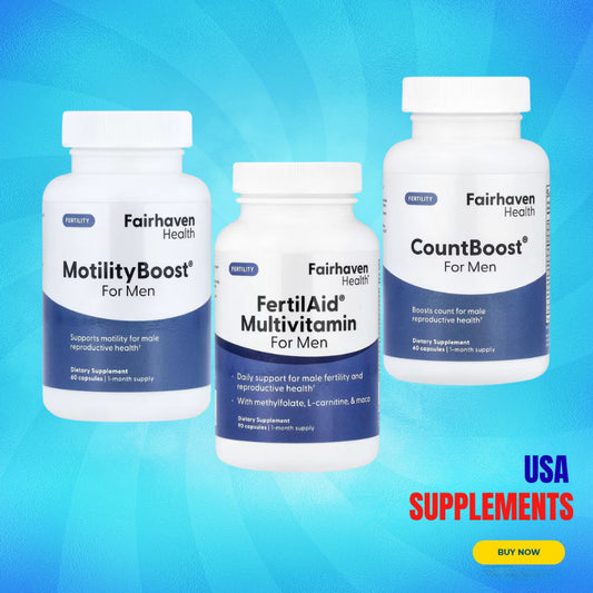USA Supplements | Fairhaven Health, MotilityBoost, CountBoost & FertilAid ( Men's Health )