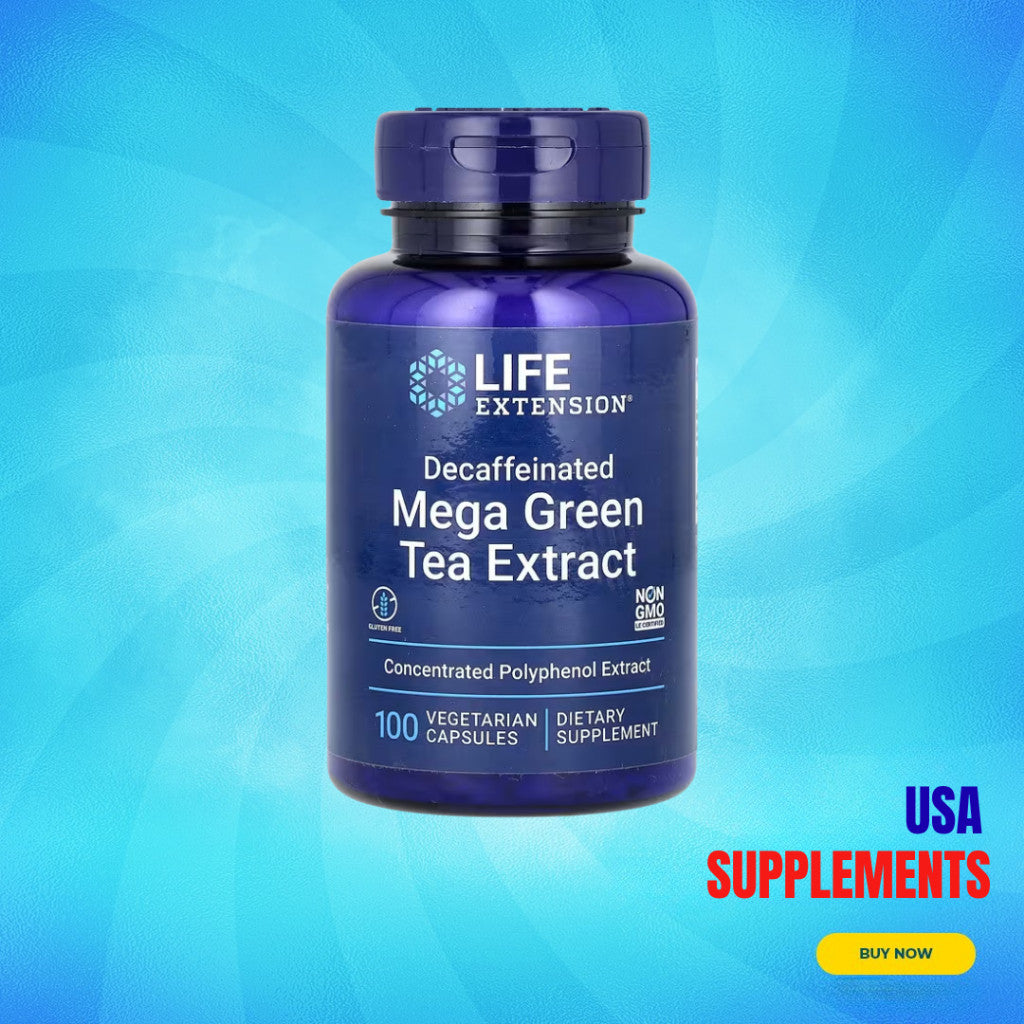 USA Supplements | Life Extension, Mega Green Tea Extract, Decaffeinated ( Antioxidant Support )