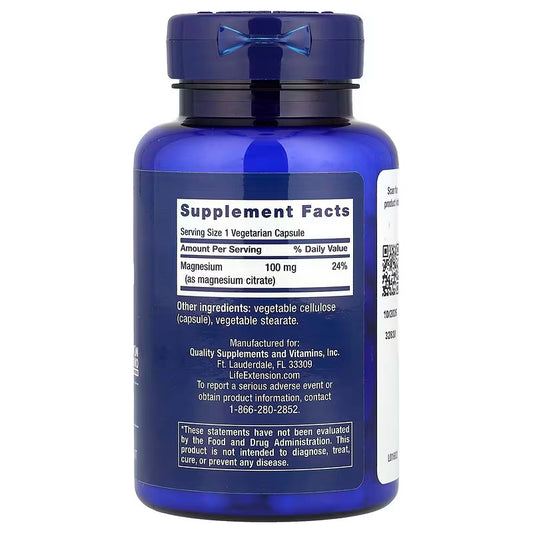 USA Supplements | Life Extension, Magnesium (Citrate) 100 mg ( Muscle Relaxation & Comfort )