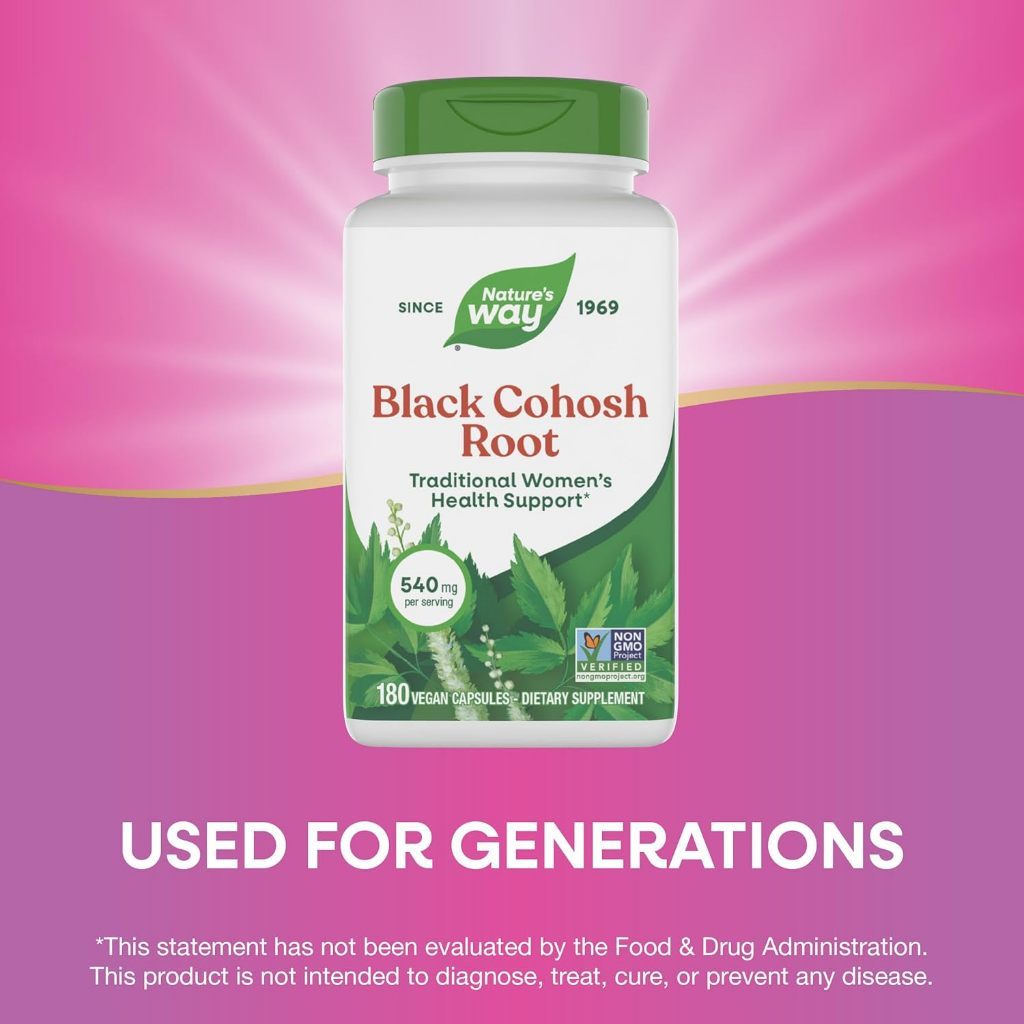 USA Supplements | Nature's Way, Black Cohosh Root, 100 Vegan Capsules ( Hormonal Balance Support )