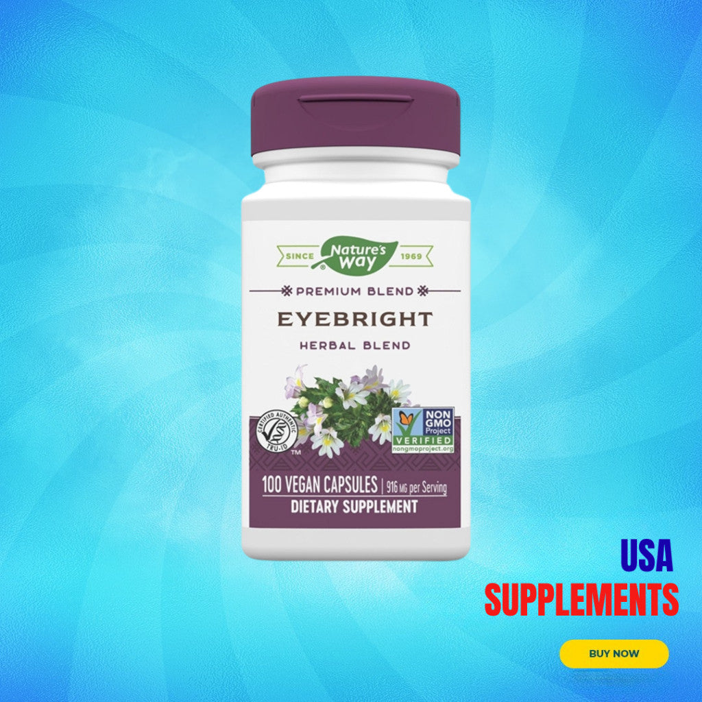 USA Supplements | Nature's Way, Eyebright, Herbal Blend, 100 Vegan Capsules ( Eye Comfort Support )