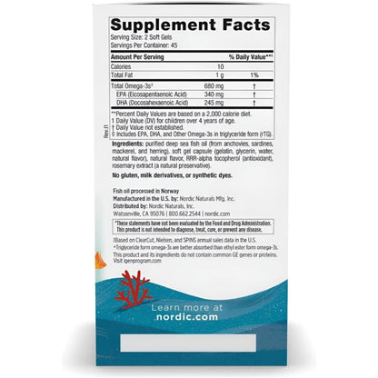 USA Supplements | Nordic Naturals, Ultimate Omega® Junior ( Supports Brain Development )