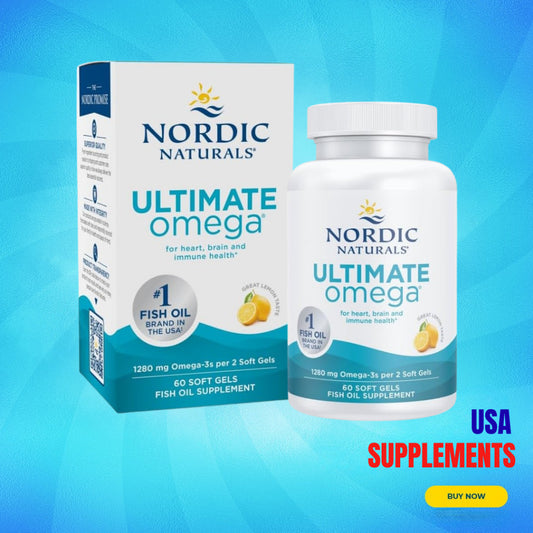 USA Supplements | Nordic Naturals, Ultimate Omega, Lemon, 60 Soft Gels ( Heart Health Support )