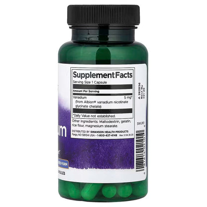 USA Supplements | Swanson, Albion® Vanadium ( Blood Sugar Support )