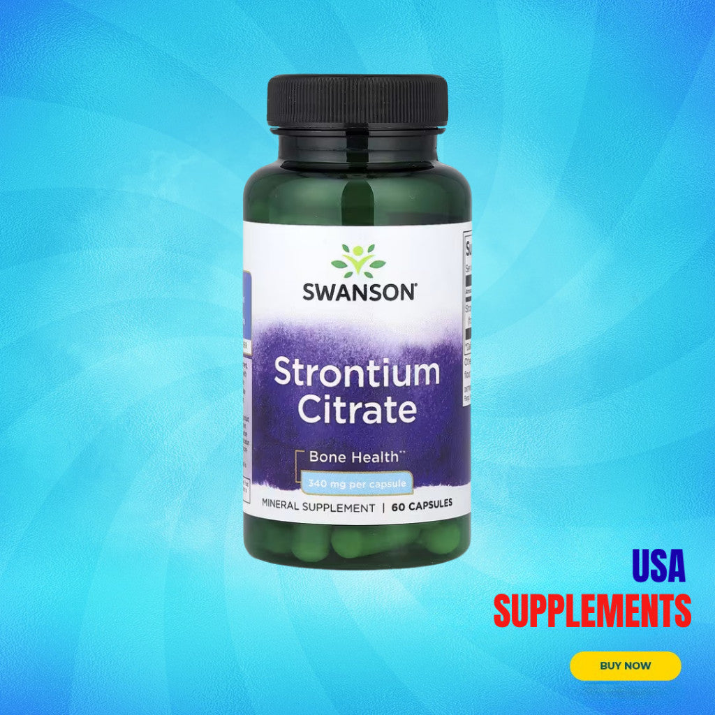 USA Supplements | Swanson, Strontium Citrate ( Bone Health )