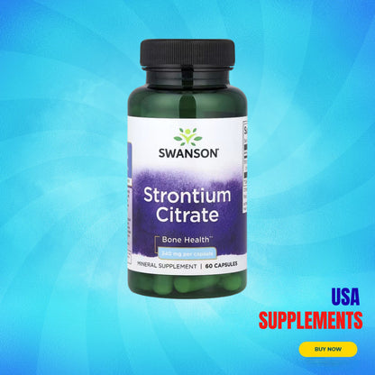 USA Supplements | Swanson, Strontium Citrate ( Bone Health )