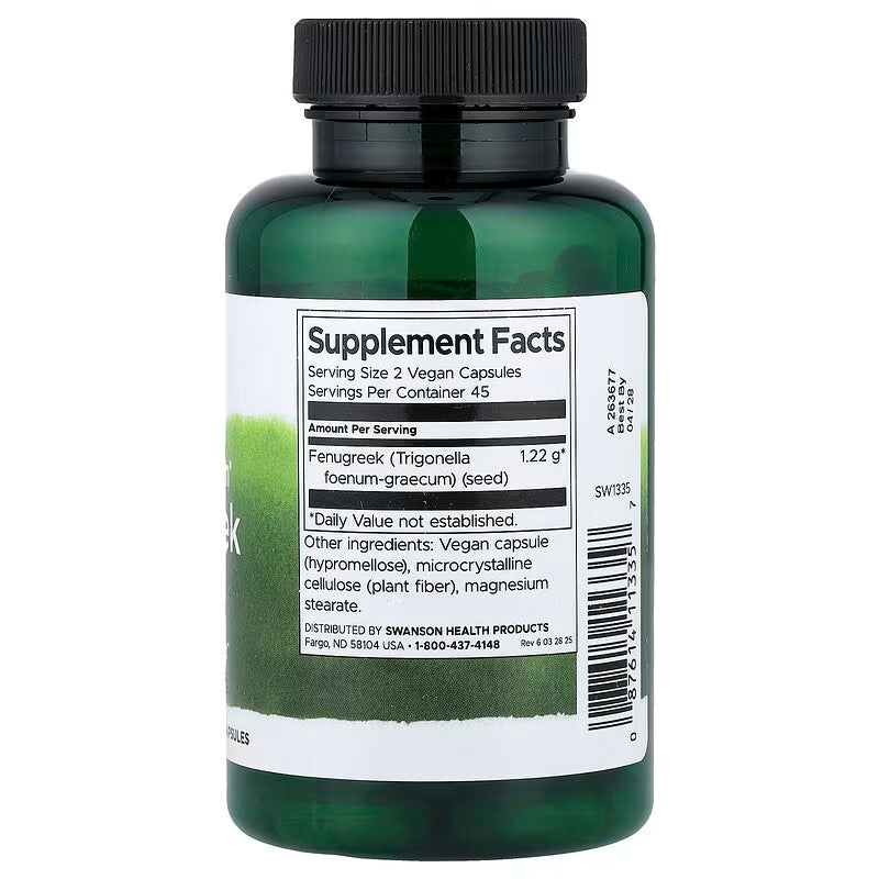 USA Supplements | Swanson, Full Spectrum® Fenugreek Seed ( Blood Sugar Support )
