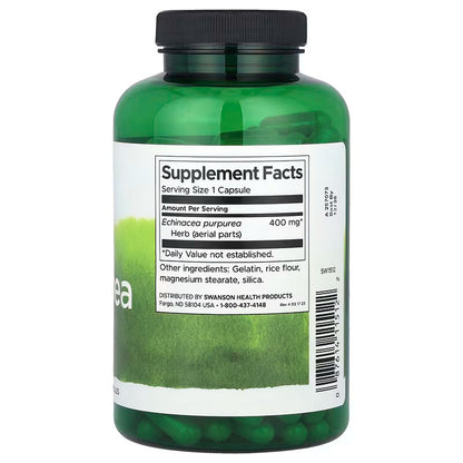 USA Supplements | Swanson, Echinacea, 400 mg, 180 Capsules ( Immune Health )