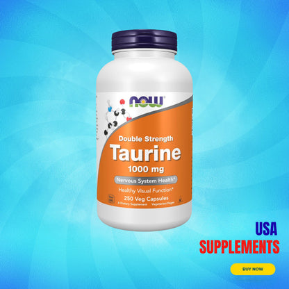 USA Supplements | NOW Foods, Taurine ( Nervous System Health )