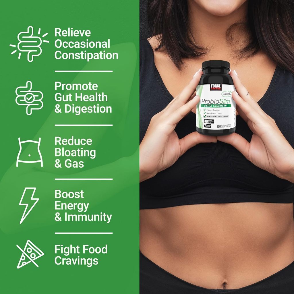 USA Supplements | Force Factor, ProbioSlim®, 120 Vegetable Capsules ( Improve Digestion )