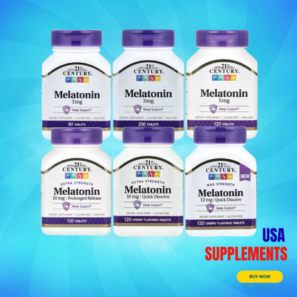 USA Supplements | 21st Century, Melatonin ( Sleep Support )