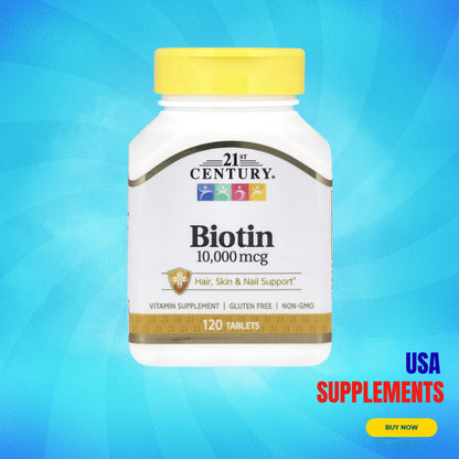 USA Supplements | 21st Century, Biotin ( Hair, Skin & Nail Support )