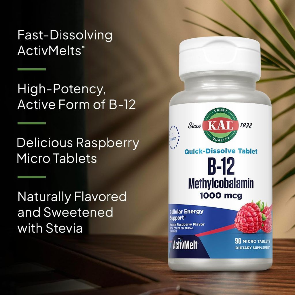 USA Supplements | KAL, B-12 Adenosylcobalamin, Strawberry ( Healthy Energy Support )