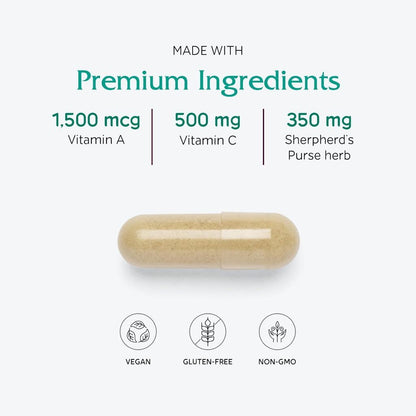 USA Supplements | Vitanica, Slow Flow Capsules ( Supports Healthy Menstrual Flow )
